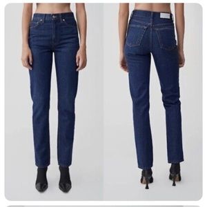 RE/DONE High Rise Straight Leg Jeans, size 26